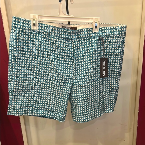 Mr Turk Blue Patterned Men's Shorts